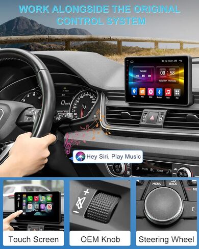 محول Carplay اللاسلكي لأجهزة Apple iPhone، وصلة وتشغيل دونجل تشغيل السيارة للسيارات مع Carplay سلكي من المصنع متوافق مع iPhone iOS 11+، اتصال تلقائي، محول USB A/C in Kuwait