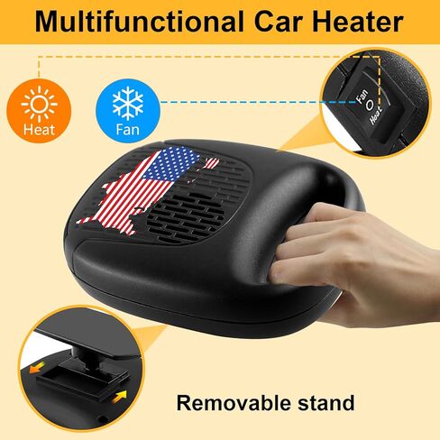 Car Heater Portable 12V Fast Heating Defogging Defroster That Plugs Into Cigarette Lighter 2 in1 Automobile Windshield Heating Fan/Cooling Fan in Kuwait