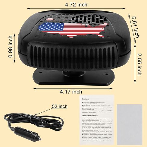 Car Heater Portable 12V Fast Heating Defogging Defroster That Plugs Into Cigarette Lighter 2 in1 Automobile Windshield Heating Fan/Cooling Fan in Kuwait
