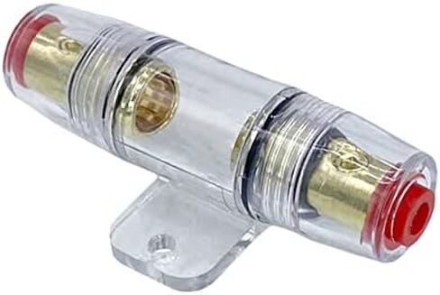 A.A AGU Fuse 100A 100 Amp Gold Glass Inline for Car/Auto/Marine Audio Stereo Amplifier Power Protection 100 Amp in Kuwait