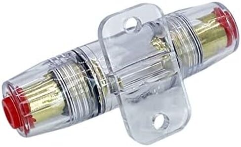 A.A AGU Fuse 100A 100 Amp Gold Glass Inline for Car/Auto/Marine Audio Stereo Amplifier Power Protection 100 Amp in Kuwait