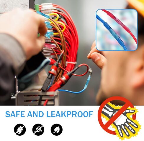 450 قطعة من موصلات الأسلاك المنكمشة بالحرارة من Kuject، مجموعة أطراف أسلاك كهربائية متعددة الأغراض مقاومة للماء، موصلات مجعدة معزولة بحلقة شوكة ووصلات بعقب لشاحنة القوارب البحرية للسيارات in Kuwait