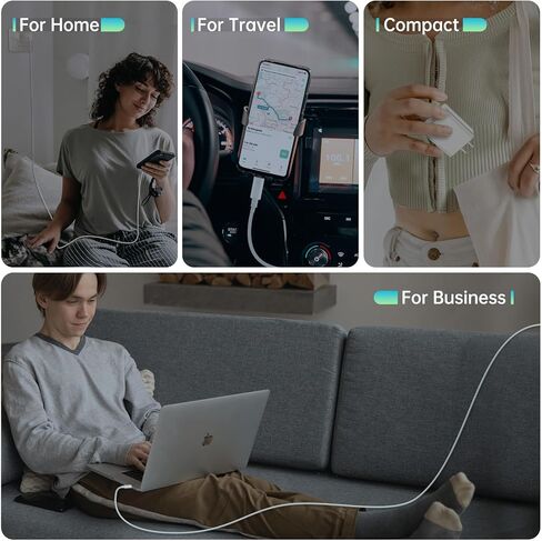 شاحن سريع iPhone 14 13 12 【معتمد من Apple MFi】 شاحن حائط USB C بقدرة 20 وات PD مكون من قطعتين (6&10 قدم) محول شحن سريع متوافق مع iPhone 14 Pro Max/13 Pro Max/12 Pro Max/11 Pro Max/XS/XR in Kuwait