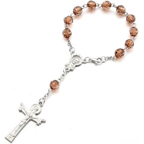 قلادة الصليب النسائية من Deicicp مسبحة الورد مناسبة أيضًا لخرزات التأمل في الصلاة in Kuwait