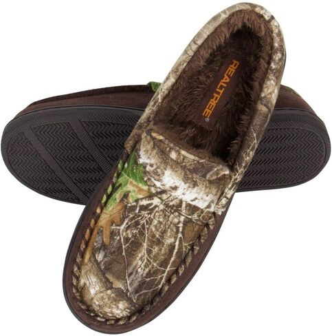 Realtree Boy's Memory Foam Camo Moccasin House Slipper Indoor/Outdoor in Saudi Arabia