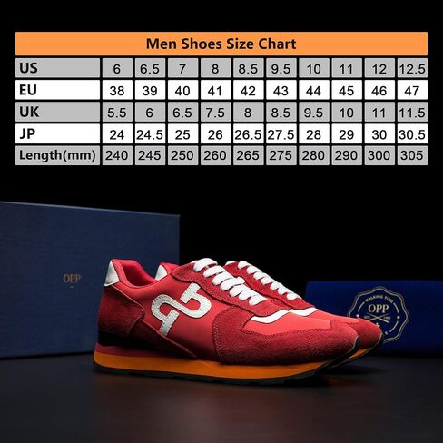 OPP Men's Fashion Sneakers Casual Lace-up Suede Leather Shoes Running Athletic Tennis Sports Gym in Saudi Arabia