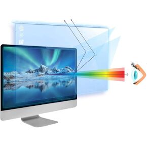 VizoBlueX 23-24 inch Anti-Blue Light Filter for Computer Monitor. Screen Protector Panel 21.5" x13.0 Blocks Blue Light for LCD TV PC iMac 24 Retina in Saudi Arabia