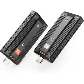 HDMI Extender UHD1080p Transmitter and Receiver Kit Over CAT6/6e/7 Cable Transmission Up to 200m/656ft, Direct 1 to 1 Extender or 1 to Many Over Gigabit Switch, HDMI Loop-Out and IR Extension in Kuwait