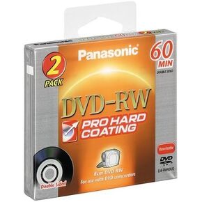 قرص باناسونيك LM-RW60U2 مقاس 8 سم DVD-RW مزدوج الجوانب (60 دقيقة، عبوتان) in Kuwait