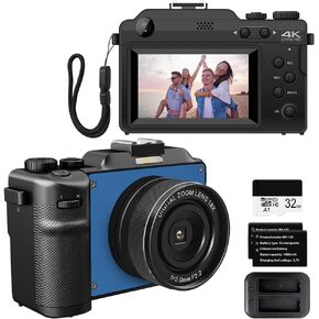 أحدث كاميرا رقمية 4K، كاميرات ضبط تلقائي للصورة بدقة 48 ميجابكسل للتصوير الفوتوغرافي، وكاميرا فيديو مع تقريب رقمي 18X وكاميرا مضادة للاهتزاز وكاميرا تسجيل فيديو واي فاي وكاميرا توجيه وتصوير مع بطاقة 32 جيجابايت in Kuwait