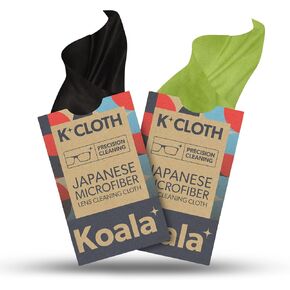 Koala Lens Cleaning Cloth | Japanese Microfiber | Black & Green (Pack of 6) in Saudi Arabia