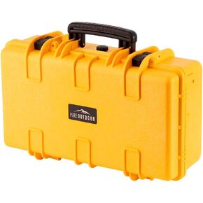 Monoprice Weatherproof Hard Case with Customizable Foam - Shockproof, IP67 Level Dust and Water Protection Up to 1 Meter Depth , 19in x 16in x 8in, 28.5 Liter, Black - Pure Outdoor Collection in Kuwait