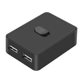 CERRXIAN USB2.0 Switch Selector,USB KVM Switcher Adapter,Bi-Directional USB Sharing Switch 2 in 1 Out/ 1 in 2 Out,USB Switcher 2 Computers Share Keyboard Mouse Scanner Printer in Saudi Arabia
