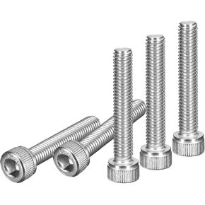 DTGN M5x14mm Socket Head Cap Screws Bolts, 40Pcs 304 Stainless Steel 18-8, Metric Machine Hex Socket Screw, Hex Drive, Bright Finish, UNC Coarse Thread Fully Threaded in Kuwait