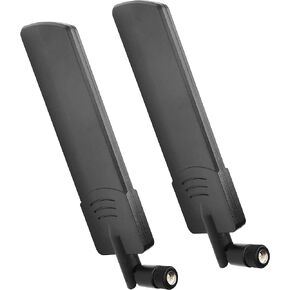4G LTE Antenna 9dBi SMA Male Omni Wideband for Router Gateway 2Pcs | 698-2700MHz LTE 4G antenna for 3G 4G GSM devices. MIMO antennas compatible with major carriers in Saudi Arabia