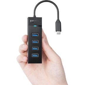 موزع USB بـ 4 منافذ، محور USB 3.0 من SANZANG، موسع منفذ USB مقسم USB بسرعة 5 جيجابت في الثانية لأجهزة الكمبيوتر المحمول وXbox ومحرك الأقراص المحمول ومحرك الأقراص الصلبة ووحدة التحكم والطابعة والكاميرا ولوحة المفاتيح والماوس (6 بوصة) in Kuwait