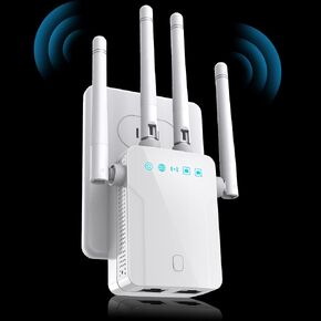 Fastest WiFi Extender/Booster | 2024 Release Up to 74% Faster | Broader Coverage Than Ever WiFi Signal Booster for Home | Internet/WiFi Repeater, Covers Up to 8470 Sq.ft, w/Ethernet Port,1-Tap Setup in Kuwait