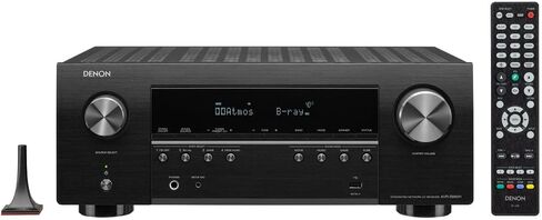 Denon AVR-S960H 8K Ultra HD 7.2 Channel (90 Watt X 7) مستقبل AV موديل 2020 - مصمم للألعاب وبث الموسيقى والصوت والفيديو ثلاثي الأبعاد، Alexa + HEOS، أسود (متجدد) in Kuwait