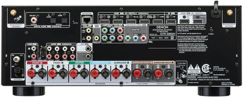 Denon AVR-S960H 8K Ultra HD 7.2 Channel (90 Watt X 7) مستقبل AV موديل 2020 - مصمم للألعاب وبث الموسيقى والصوت والفيديو ثلاثي الأبعاد، Alexa + HEOS، أسود (متجدد) in Kuwait