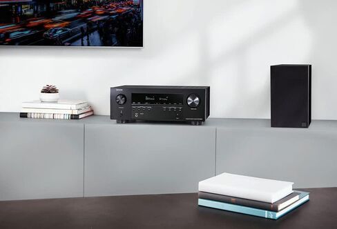 Denon AVR-S960H 8K Ultra HD 7.2 Channel (90 Watt X 7) مستقبل AV موديل 2020 - مصمم للألعاب وبث الموسيقى والصوت والفيديو ثلاثي الأبعاد، Alexa + HEOS، أسود (متجدد) in Kuwait