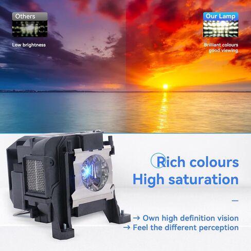 ZMSTLAMP for Epson ELPLP89 Home Cinema 5050UB 5050UBe 5040UB 5040UBe 4010 4000 Pro Cinema 6050UB 6040UB 4040 4050 EH-TW9300/W EH-TW8300 EH-TW9400/W EH-TW8400 V13H010L89 Replacement Projector Lamp in Kuwait