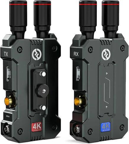 Hollyland Mars 4K Wireless Transmitter Receiver 5G SDI HDMI Video Transmission System, 4Kp30/1080p60, Support 23.98/29.97/59.94 FPS SDI Out, 450FT Los Range 66ms Latency, 4 App Monitoring (1TX+1RX) in Saudi Arabia