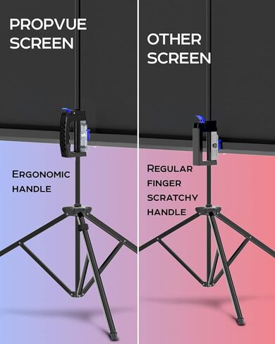 Projector Screen with Stand 120 inch - Indoor and Outdoor Projection Screen for Movie or Office Presentation - 4:3 HD Premium Wrinkle-Free Tripod Screen in Saudi Arabia