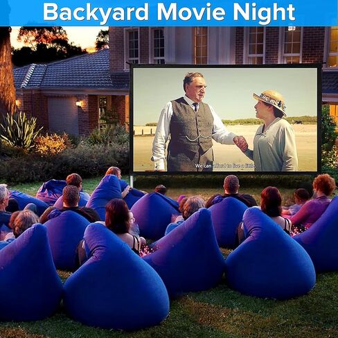 Projector Screen and Stand,JWSIT 80 inch Outdoor Movie Screen-Upgraded 3 Layers PVC 16:9 Outdoor Projector Screen,Portable Video Projection Screen with Carrying Bag for Home Theater Backyard in Kuwait