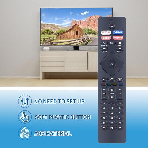 NH800UP RF402A-V14 جهاز تحكم عن بعد بديل بالأشعة تحت الحمراء متوافق مع تلفزيون Philips 4K Ultra Android الذكي 75PFL5704/F7 65PFL5704/F7 65PFL5504/F7 55PFL5704/F7 55PFL5604/F7 50PFL5704/F7 43PFL5766/F7 in Kuwait