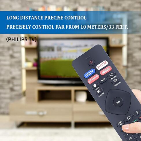 NH800UP RF402A-V14 جهاز تحكم عن بعد بديل بالأشعة تحت الحمراء متوافق مع تلفزيون Philips 4K Ultra Android الذكي 75PFL5704/F7 65PFL5704/F7 65PFL5504/F7 55PFL5704/F7 55PFL5604/F7 50PFL5704/F7 43PFL5766/F7 in Kuwait