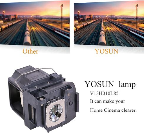 يوسن مصباح جهاز عرض بديل لجهاز العرض ELPLP85 V13H010L85 باور لايت للسينما المنزلية 3500 3100 3000 3600e 3700 3900 EH-TW6600 EH-TW6800 EH-TW6700 EH-TW6600W in Kuwait