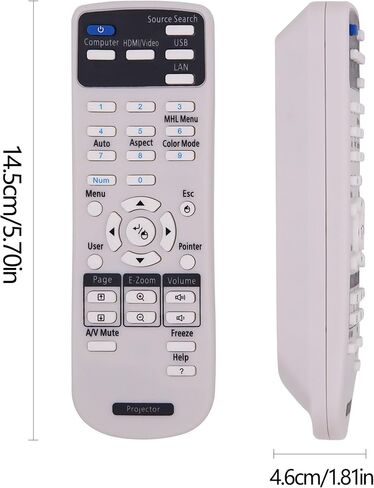 بديل جديد لجهاز التحكم عن بعد لجهاز العرض العالمي لجهاز العرض Epson Home Cinema Theatre System، Powerlite، EB، EX، VS، BrightLink، أجهزة العرض من سلسلة EMP in Kuwait