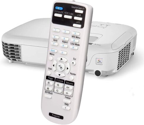 جهاز التحكم عن بعد ESolid بديل لجهاز العرض عن بعد لجهاز Epson 1648806 BrightLink 575Wi 585Wi 595Wi EX3200 EX3240 EX7240 EX9200 VS240 VS340 VS345 PowerLite Home Cinema 1224 1264 1040 740HD in Kuwait