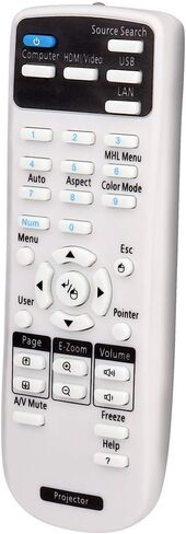 جهاز التحكم عن بعد ESolid بديل لجهاز العرض عن بعد لجهاز Epson 1648806 BrightLink 575Wi 585Wi 595Wi EX3200 EX3240 EX7240 EX9200 VS240 VS340 VS345 PowerLite Home Cinema 1224 1264 1040 740HD in Kuwait