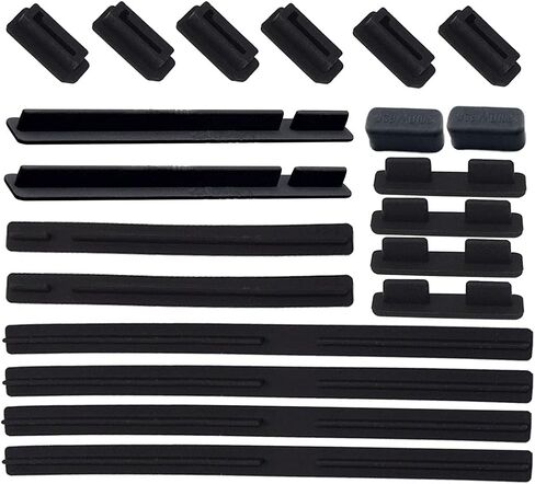 52 PCS Anti-dust Plugs Laptop Port Dust Plugs, Commonly Used 13 Types of Laptop Computer Port Dust Covers Stoppers (52 PCS in 13 Commonly Used Types)-DO NOT Fit MacBook in Kuwait