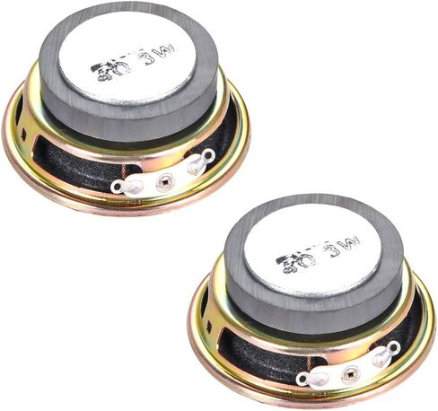 uxcell 3W 4 Ohm DIY Speaker 50mm Round Shape Replacement Loudspeaker 2pcs in Saudi Arabia