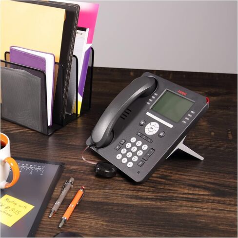 Softalk Cord Manager Retractable Phone Cord Detangler Cable for Landlines and Office Telephones, Black, 8 ft in Kuwait