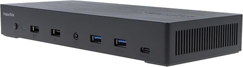 VisionTek VT4950 KVM USB-C Docking Station - Dual Host 100W Charging, Triple 4K Display, 4X USB, 1x USB-C, Ethernet and Audio, for Windows, Mac and Chrome OS 901520 in Saudi Arabia