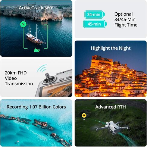 DJI Mini 4 Pro Fly More Combo Plus with DJI RC 2, Drones with Camera for Adults 4K, 3 Intelligent Flight Battery Plus for up to 135 Mins Flight Time, Smart Return to Home, Drone for Beginners | Camera 4K, 3 Intelligent Flight Battery Plus for up to 135 Mi in Saudi Arabia