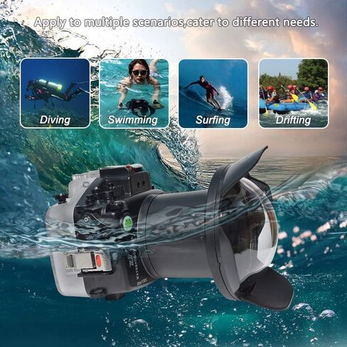Sea frogs 40M/130ft Underwater Camera Housing Waterproof Case for Nikon Z7, Compatible with Nikon Z6, with 6 Inch Dome Port Kit in Saudi Arabia