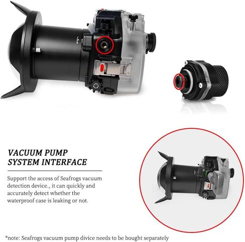 Sea frogs 40M/130ft Underwater Camera Housing Waterproof Case for Nikon Z7, Compatible with Nikon Z6, with 6 Inch Dome Port Kit in Saudi Arabia