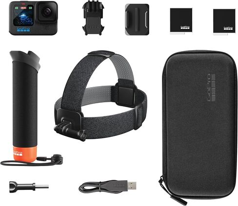 GoPro HERO12 Black Creator Edition - Includes HERO12 Black , Volta (Battery Grip, Tripod, Remote), Media Mod, Light Mod, Enduro Battery, and Carrying Case in Kuwait