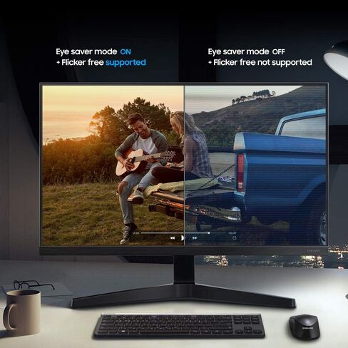 SAMSUNG 22" T350 Series FHD 1080p Computer Monitor, 75Hz, IPS Panel, HDMI, VGA (D-Sub), 3-Sided Border-Less, FreeSync, LF22T350FHNXZA in Saudi Arabia