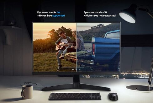 SAMSUNG 22" T350 Series FHD 1080p Computer Monitor, 75Hz, IPS Panel, HDMI, VGA (D-Sub), 3-Sided Border-Less, FreeSync, LF22T350FHNXZA in Saudi Arabia