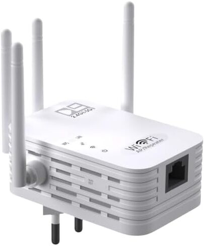 DIYOMATE WiFi Extender 1200Mbps - Improve WiFi Coverage, High-Speed Performance, Easy Setup - Universal Compatibility - Secure and Reliable - WiFi 2.4GHz & 5GHz Dual Band Wireless Repeater in Saudi Arabia