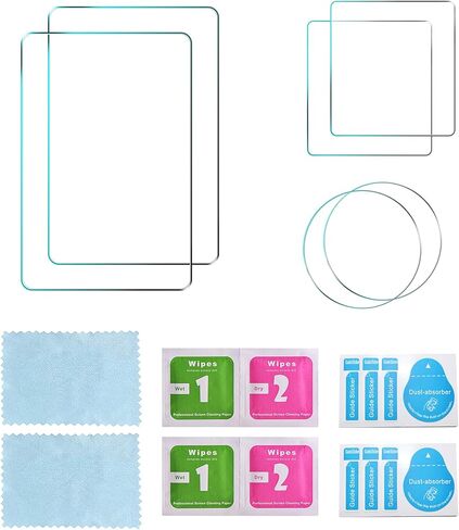 واقي شاشة من الزجاج المقسى لكاميرا دي جيه اي اوسمو اكشن 4 من سوبتو، قطعتان من واقي الشاشة الامامي والخلفي + قطعتين من رقائق العدسة، ملحقات كاميرا دي جيه اي اوسمو اكشن 4 (6 قطع) in Kuwait