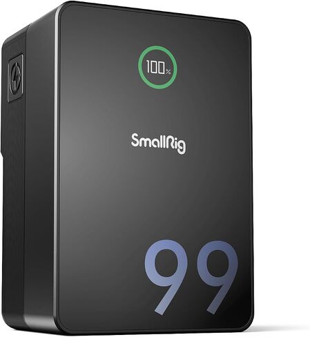 SMALLRIG V Mount Battery, 99Wh / 6800mAh V Mount Battery with 100W Output, 2.5H Full Charge, PD 3.0 Fast Charging, for Filmmakers, Cameras, Camcorders, Phones, Monitors, Video Lights in Saudi Arabia