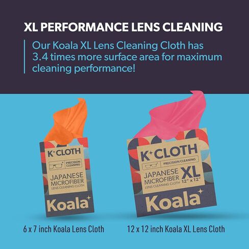 Koala Lens Cleaning Cloth | Japanese Microfiber | Black & Green (Pack of 6) in Saudi Arabia