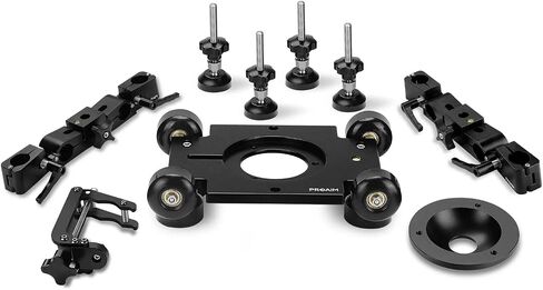 PROAIM Polaris Mini Portable Video Camera Dolly w Universal Track Ends | Mitchell & 75mm Bowl Mount | Compatible Track Rail Diameter – Ø 32‐34mm | Offers Payload of 34kg / 75lb (DL-PLRS-M01) in Saudi Arabia