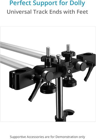 PROAIM Polaris Mini Portable Video Camera Dolly w Universal Track Ends | Mitchell & 75mm Bowl Mount | Compatible Track Rail Diameter – Ø 32‐34mm | Offers Payload of 34kg / 75lb (DL-PLRS-M01) in Saudi Arabia